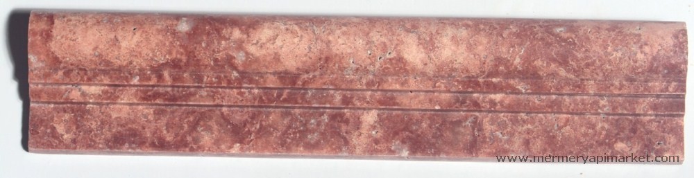 Red Travertine Profile - OGEE 2