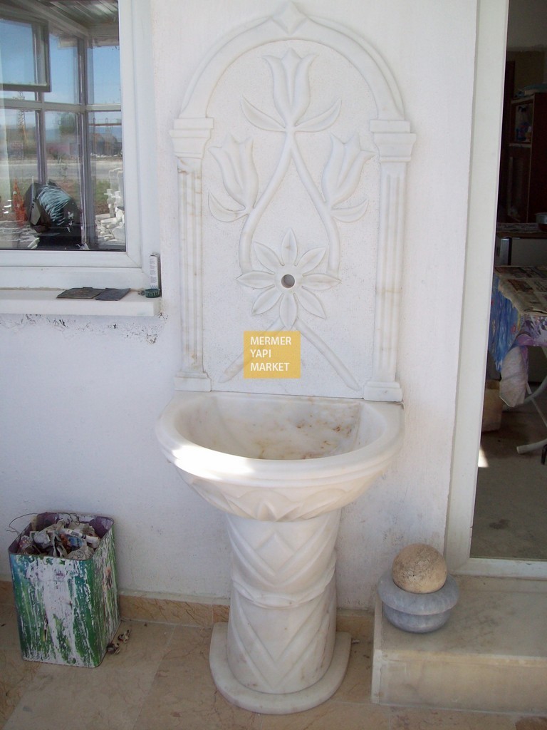 White Marble Fountain