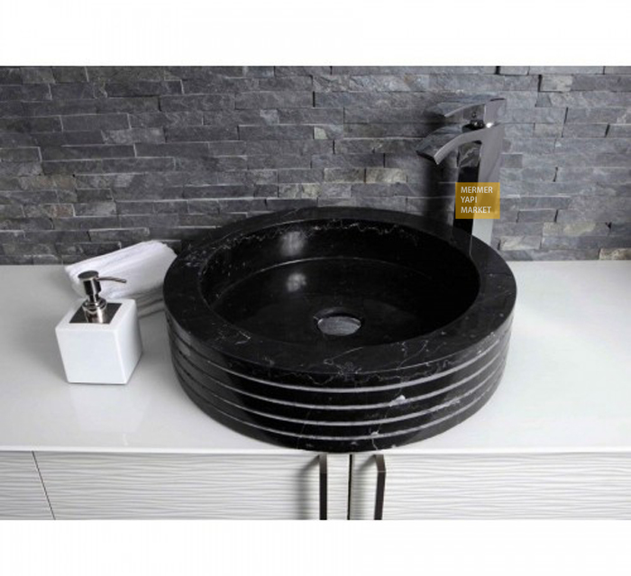 Black Marble Sink - Outside Screening