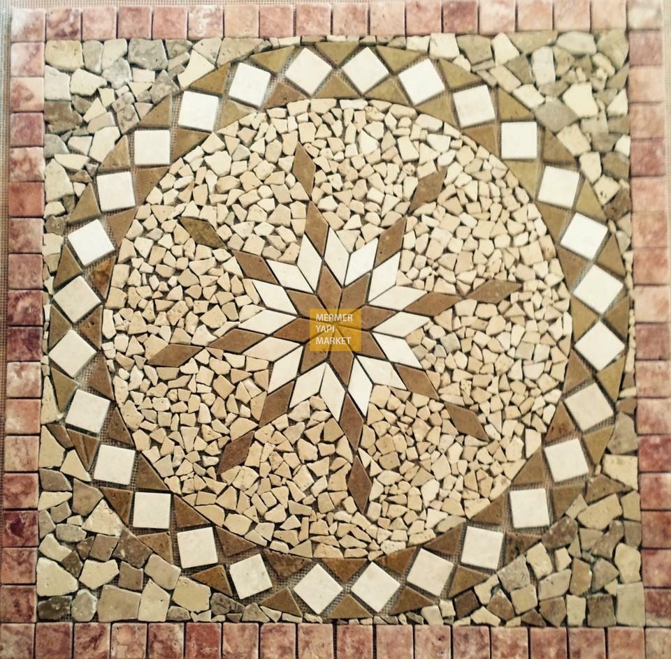 Beige Marble Nois Trv Mix - Medallion