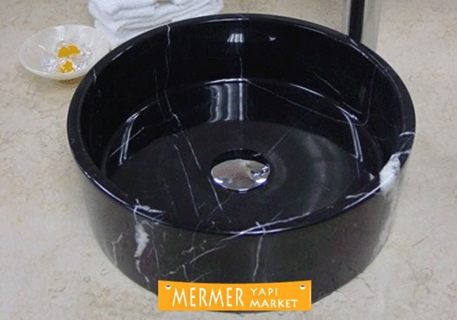 Roller Black Washbasin