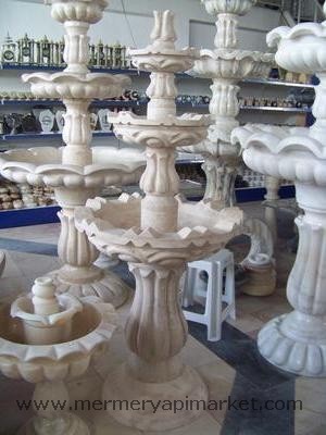 Beige Marble Fountain