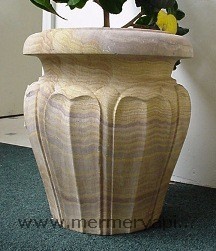Travertine Flower Pot