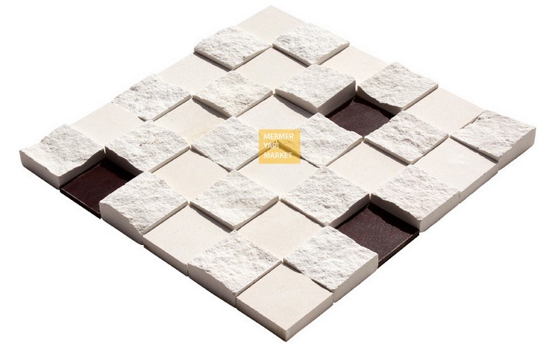 Limra Wood Split Face Mosaic Naturstein