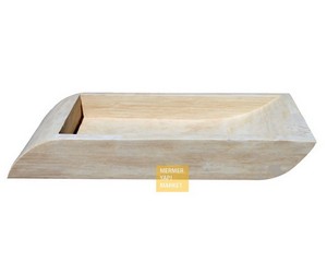 Travertine Square Wash Basin