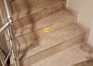 Schody Akhisar Beige - krok w zestawie