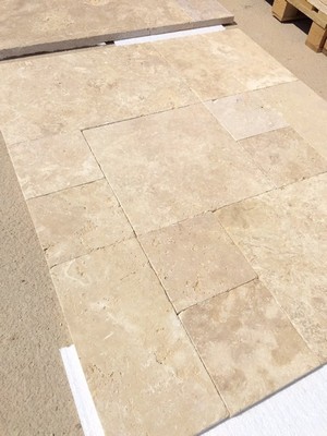 Travertino Tumbled French Set