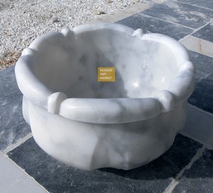 White Marble Hammam Sink