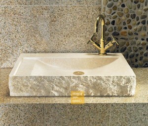 Beige Marble Square Wash Basin