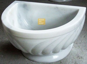 White Marble Hammam Sink D Model