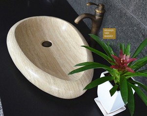 Elipps Travertin Sink