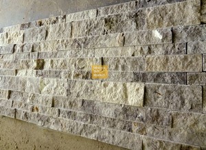 Silver Travertine Split Face Mosaic 10x Free Length