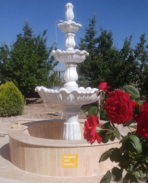 Long Marble Fountain