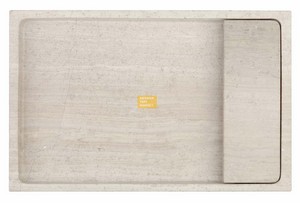 Lavabo de mármol beige - escurridor