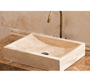 Travertine Square Wash Basin