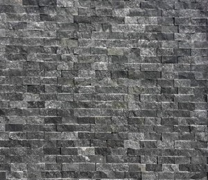 Black Split Face Mosaic Stone