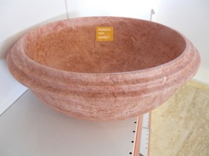 Red Travertine Sink