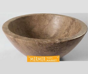 Noce Travertine Bowl
