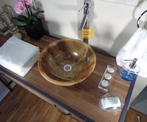 Honig Onyx Marmor Waschbecken