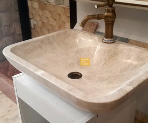 Gray Emperador Wash Basin - Batery Outlet