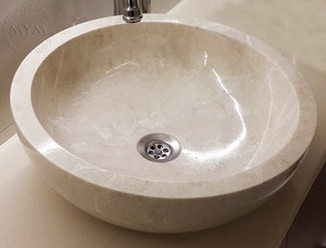 Beige Marble Washbasin