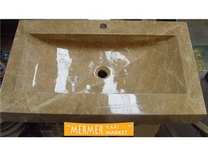Light Emperador Square Wash Basin