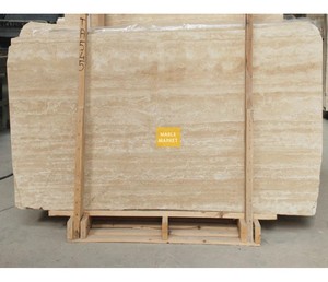 Trabuhan Travertine Veincut Dihormatan - Henteu dicampurkeun