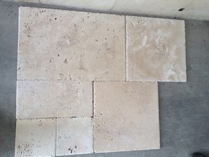 Tumbled Travertine Pattern Set