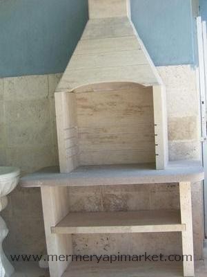 Classic Travertine Fireplace
