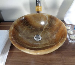 Honey Onyx Marmor Umivalnik