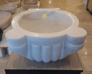 Melon Slice Marble Hammam Sink