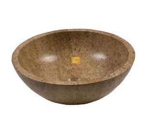 Noche Oval Travertine Wash Basin