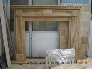 Travertine Fireplace