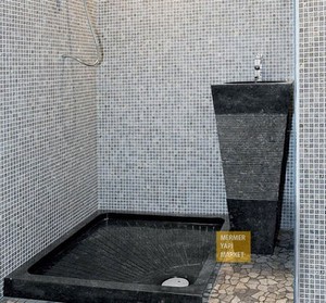 Akşehir Black Vertical Wash Basin