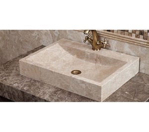 Light Emperador Square Wash Basin