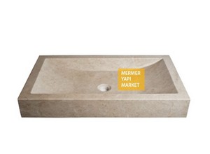 Beige Marble Square Wash Basin