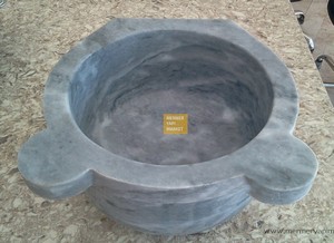 Gray Marble Hammam Sink