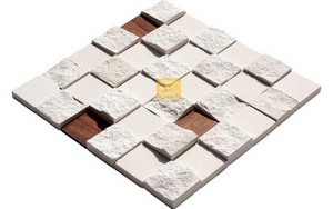 Limra Wood Split Face Mosaic Natural Stone