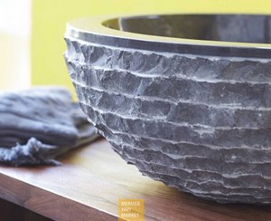 Basalt Black Scratch Blast Sink