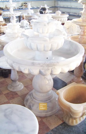 Marble Fountain Embroidered Pattern