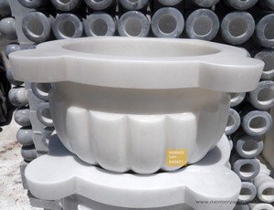 White Melon Slice Hammam Sink