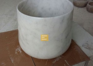 Cloudy White Earless Hammam Sink
