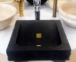 Basalt Square Mini Washbasin