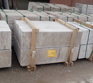 Akhisar Beige Marble Handrail - 3 cm Thickness