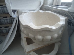 Beige marmer Ottoman Mandi Hammam tilelep