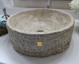 Silver Travertine Outside Sink