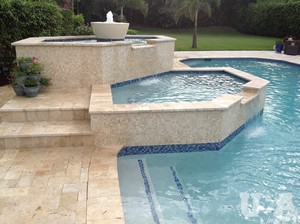 Travertine Tumbled Pool Stones