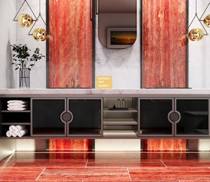 Red Travertine Honed - Nie wypełniony