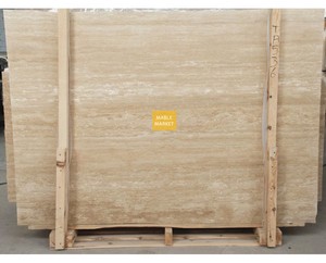 Trabuhan Travertine Veincut Dihormatan - Henteu dicampurkeun
