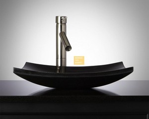 Black Marble Square Wash Basin